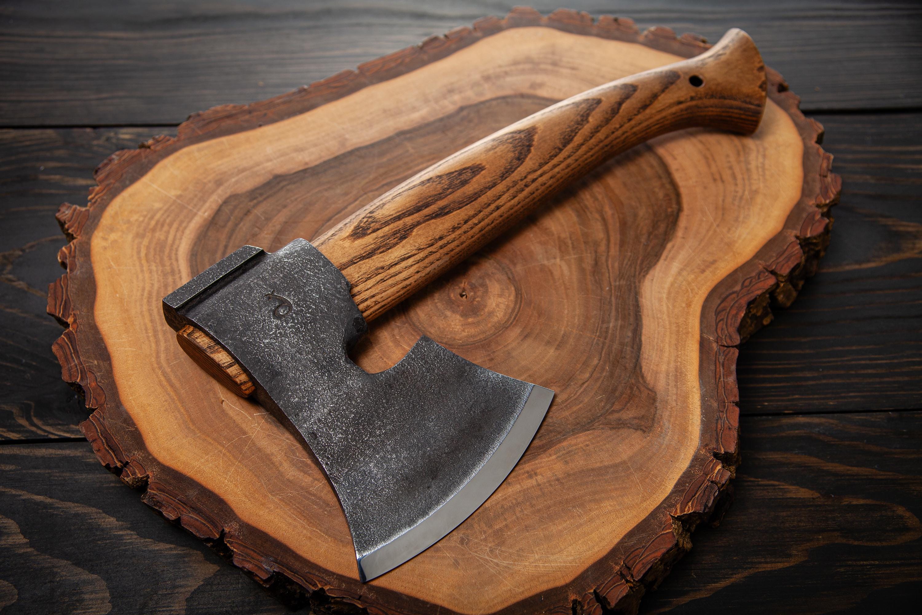 Small Handcrafted Axe With Custom Engraving for Carving