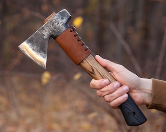 Bushcraft Axe with Hammer and short handle