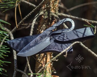 Forged Scyfian knife, Nordic Knife,Viking Knife, Barbarian Knife, custom knife, etnic knife