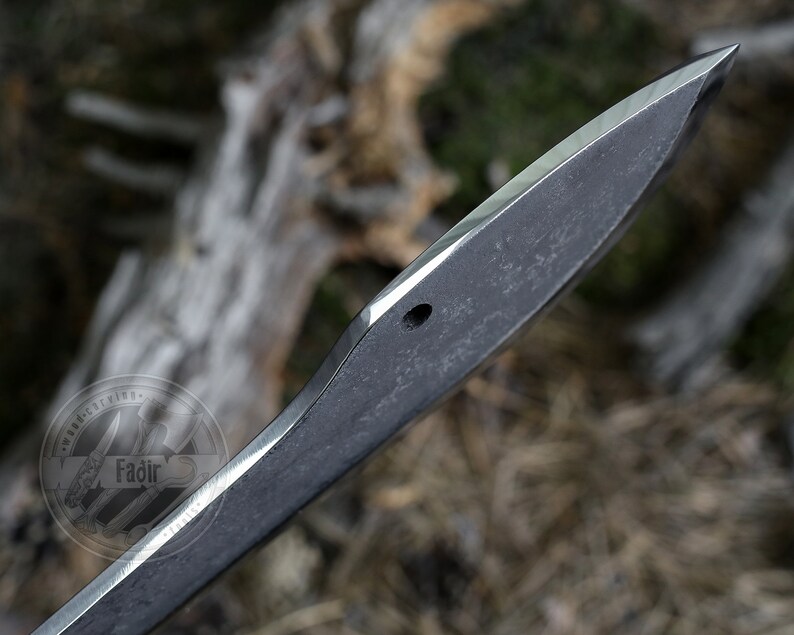 Big Bushcraft HatchetKnife 7 Machete Hatchet Knife Big Etsy