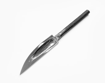 Hand-Forged Yakut Style Carving Blade: 9HS Steel