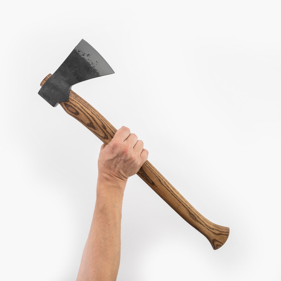 Hand-forged Scandinavian Forest Axe, 52100 High Carbon Steel, Felling ...