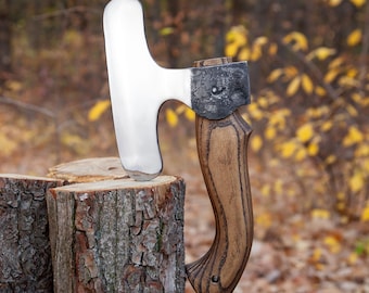 Kitchen Bearded Axe for Shredding, Cutting, Cooking - Hand Forged Original Kitchen Gift