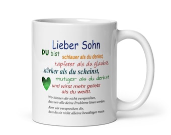 Tasse /   Tasse - Lieber Sohn (wir) - Versprechen