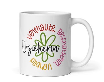 Tasse / Vertraute Beschützerin Vorbild  - Personalisierung mit Wunschname möglich - Erzieherin - Tagesmutter - Abschiedsgeschenk