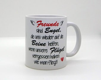 Tasse / Freunde sind Engel- Freundschaft