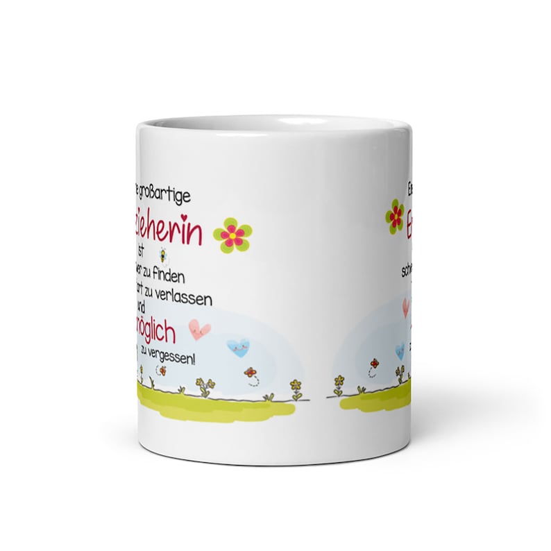 Tasse / Eine großartige Erzieherin Abschiedsgeschenk Erzieherin Tagesmutter Tagesvater Erzieher Lehrer Lehrerin Kitaleitung Bild 2