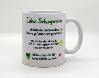 Tasse / Lieber Schwiegervater - Sohn