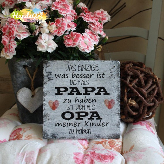 Holzschild Geschenk Shabby Style DANKE du bist die beste Erzieherin