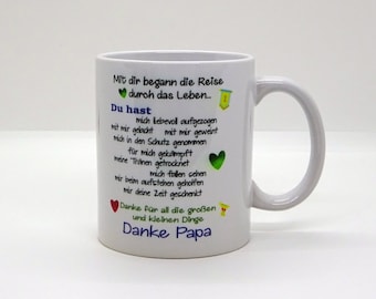 Cup / Thank You Dad -with you began the journey (I) - Father's Day - Christmas