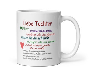 Tasse /  Tasse - Liebe Tochter (ich) - Versprechen