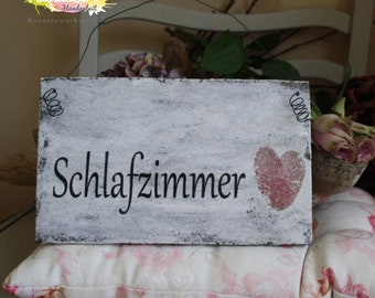 ShabbyStyle Schild - Schlafzimmer