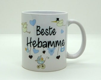 Tasse / Beste Hebamme - Junge