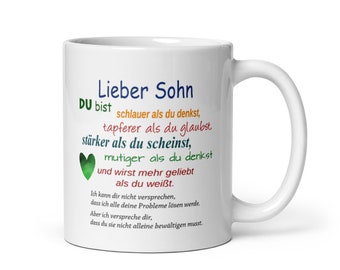 Tasse / Tasse - Lieber Sohn (ich) - Versprechen