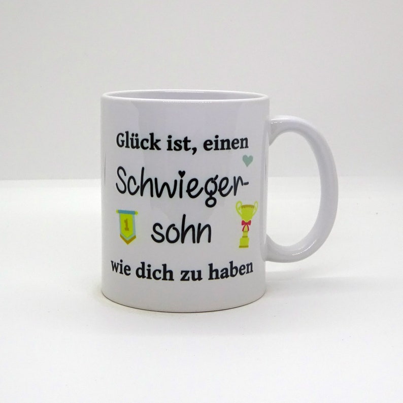 Tasse / Glück ist, einen Schwiegersohn wie dich zu haben Bild 1