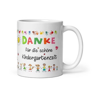 Tasse / Danke für die schöne Kindergartenzeit Figuren Erzieherin Erzieher Bild 1