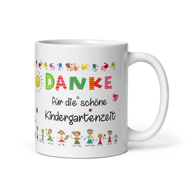 Tasse / Danke für die schöne Kindergartenzeit (Figuren) - Erzieherin - Erzieher