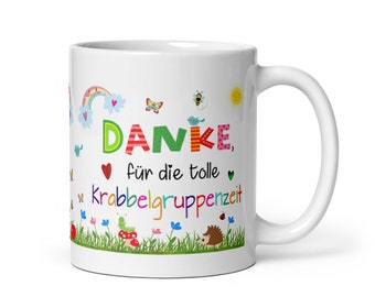 Cup / thank you for the great crawl group time - personalization with desired name possible - educator - childminder