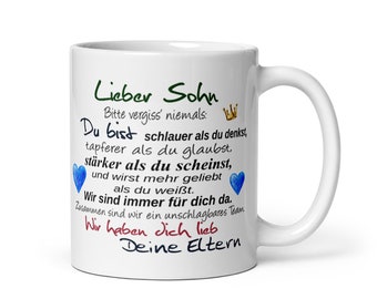 Tasse / Lieber Sohn - Deine Eltern