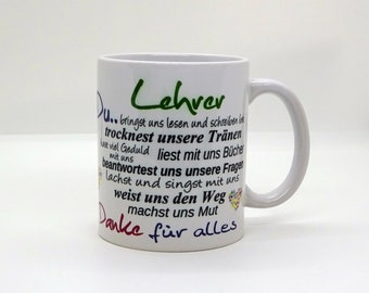 Tasse /  Lehrer, Du