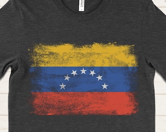 Venezuela Flag Shirt, Venezuelan Flag T-Shirt, Venezuelan Pride Gift, Patriotic Venezuela Shirt, Venezuela Souvenir Tee