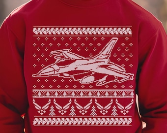 Air Force Christmas Sweater Sweatshirt. Air Force Christmas Gifts. Air Force Ugly Christmas Sweaters for Men and Women. Funny Air Force.