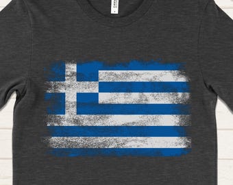 Greece Flag Shirt, Greek Flag T-Shirt, Greek Pride Gift, Patriotic Greece Shirt, Greece Souvenir Tee