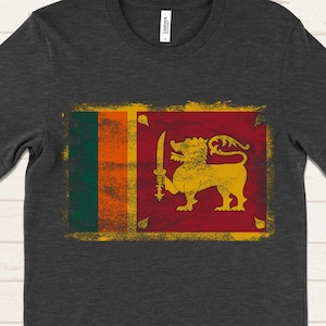 Sri Lanka Flag Shirt, Sri Lankan Flag T-Shirt, Sri Lankan Pride Gift, Patriotic Sri Lanka Shirt, Sri Lanka Souvenir Tee