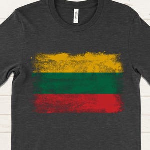 Lithuania Flag Shirt, Lithuanian Flag T-Shirt, Lithuanian Pride Gift, Patriotic Lithuania Shirt, Lithuania Souvenir Tee