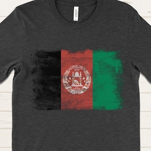 Afghanistan Flag Shirt, Afghan Flag T-Shirt, Afghan Pride Gift, Mens Afghanistan Shirt