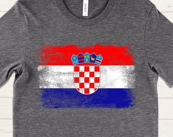 Croatia Flag T-Shirt, Croatian National Graphic Tee, Unisex Country Pride Shirt
