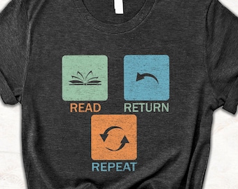 Library Shirt for Book Lovers, Librarian Graphic Tee, Reading Teacher Shirt, Cute Bookworm Gift, Retro Library Life T-Shirt