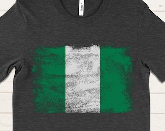 Nigeria Flag Shirt, Nigerian Flag T-Shirt, Nigerian Pride Gift, Patriotic Nigeria Shirt, Nigeria Souvenir Tee