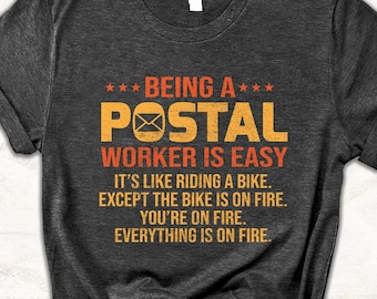 Postal Worker T-Shirt, Funny Mail Carrier Shirt, USPS Employee Gift, Unisex Graphic Tee