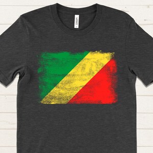 Congo Flag T-Shirt, Congolese National Graphic Tee, Unisex Country Pride Shirt