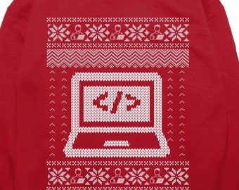 Funny Programmer Christmas Gift, Coder Software Engineer Christmas Sweater, Computer Science Student Gift, Web Developer Engineer Sweatshirt