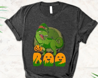 Halloween Family T-shirts, Halloween Boys Tee, Halloween Dinosaur Shirt, Cute Halloween Shirt for Kids