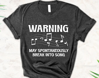 Music Lover Gift Singer Shirt Vocalist Gift Karaoke Singing Shirt Music Lover Tshirt Music Teacher Gift