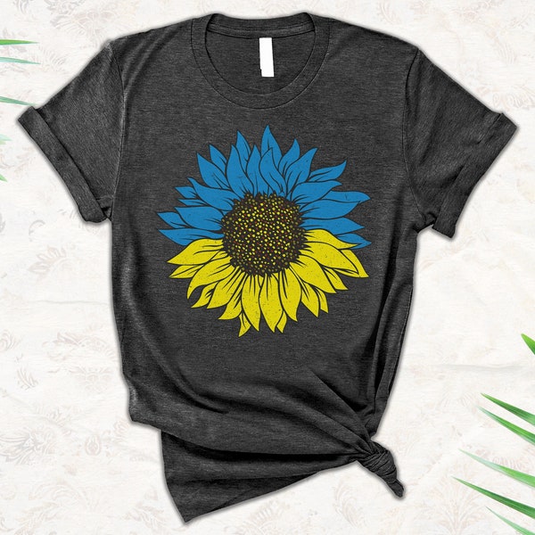 Distressed Sunflower Ukraine Shirt, Ukrainian Shirt, Support Ukraine T Shirt, Pray for Ukraine Shirt, Ukraine Freedom Shirt, Sunflower Tee