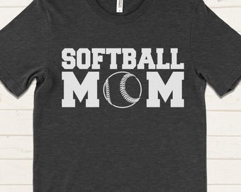 Softball Mom Shirt, Sports Mom Tee, Softball Game Shirt, Team Mom Shirt, Baseball Mom Tee, Gift for Mom, Game Day Shirt