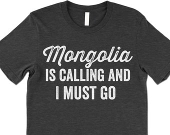 Cute Now Toddler Mongolia T-Shirt Til My Mongolian Comes Out Kids Shirt Top in White 2T-4T