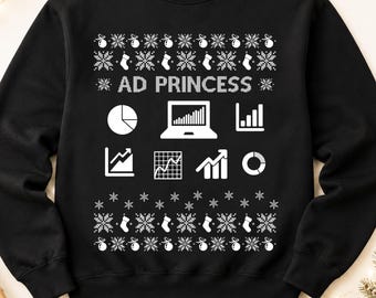 Advertising Christmas Sweatshirt, Funny Marketing Christmas Sweater, Advertising Gift, Marketing Manager Holiday Sweatshirt