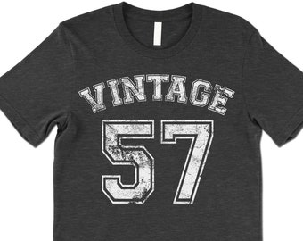 Vintage 1957 Birthday Shirt. Born in the year 1957 Birthday Gift.