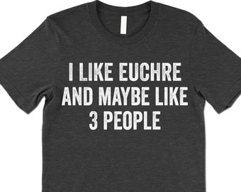 Camiseta Euchre. Divertida idea de regalo de Euchre.