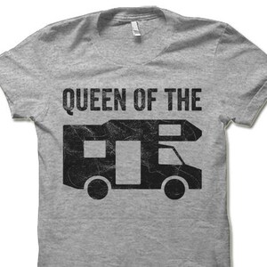 Queen Of The Rv T Shirt. Funny Camping T Shirt.