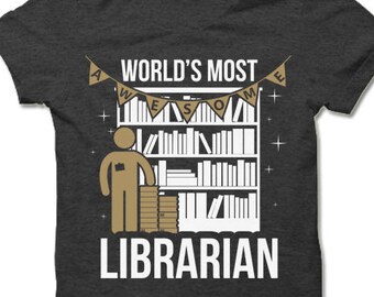 Awesome Librarian Shirt. Librarian Gifts. Librarian T-Shirts.