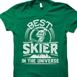 Skier Shirt. Skier Gifts. Skier Skiing T-shirt.