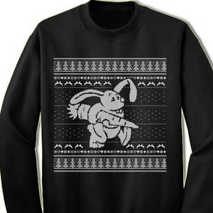 Rabbit Christmas Sweater Sweatshirt. Rabbit Christmas Sweatshirt. Ugly Christmas Sweaters for Men and Women. Christmas Gift.