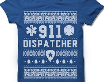 911 Dispatcher Christmas Shirt | 911 Dispatcher Gifts | 911 Responder Thank You Gift for Men Women | 911 Christmas Gift