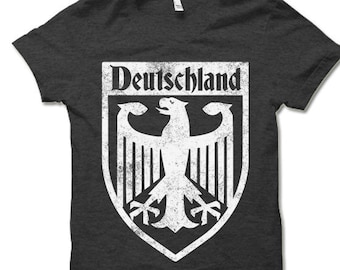 Deutschland Coat of Arms T Shirt | Germany T Shirt Gift | German Eagle Crest Shirt